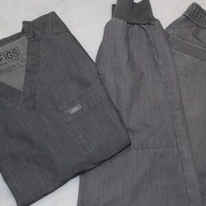 Figs Men's Charcoal Joggers